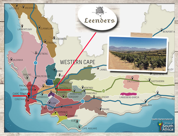 Leenders Family Wines - Karte